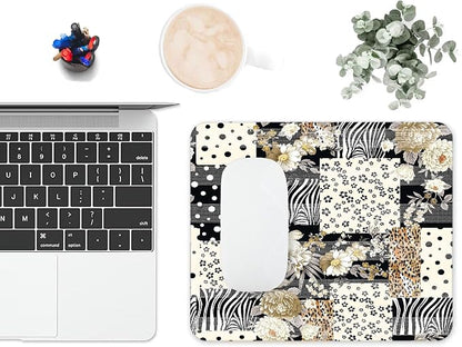 Mouse Pad, Cute Black Polka Dot Lattice Mouse Pads - Image 6