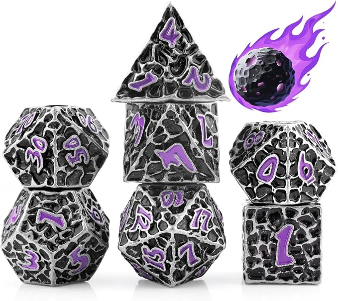PJOY Metal Dice Set D&D for Dungeons and Dragons Dice by PJOYDice