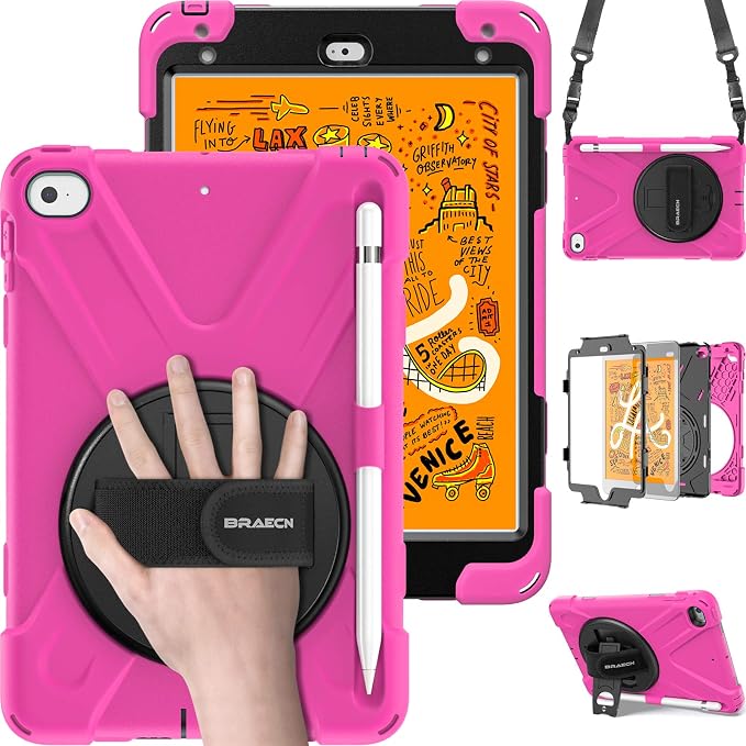 BRAECN iPad mini 5 Case, iPad mini 4 Case, Heavy Duty Shockproof Protective by BRAECN