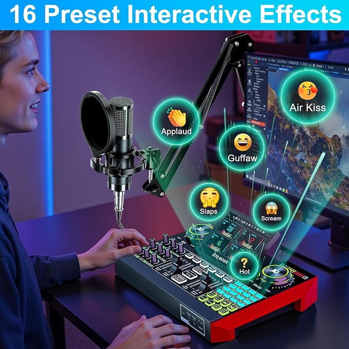 Podcast Equipment Bundle with 3.5mm Condenser Microphone - Image 8