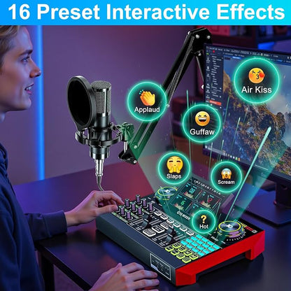 Podcast Equipment Bundle with 3.5mm Condenser Microphone - Image 8