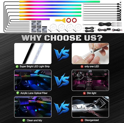 Dreamcolor Acrylic Interior Car LED Strip Light - Image 5