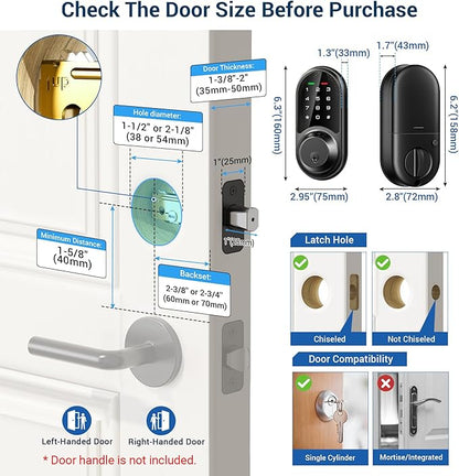 Veise RZ06 Smart Lock for Front Door - Image 6