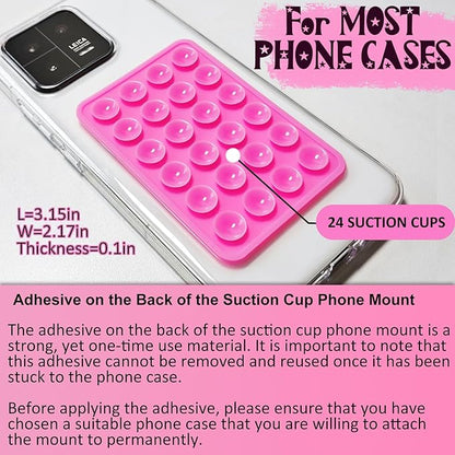 Silicone Suction Phone Case Mount, Non Slip Sticky Phone Grip - Image 6