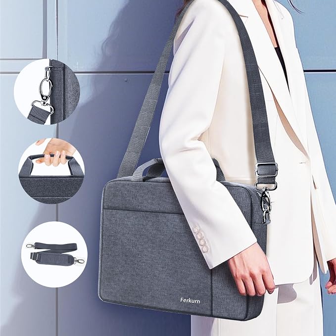 Ferkurn 17 17.3 Inch Laptop Bag Women Men Compatible - Image 5