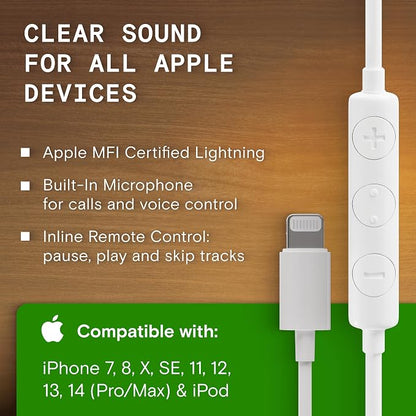 Symphonized iPhone Earphones Wired Deep Bass Sound, 3D Sound, Microphone Volume - Image 7