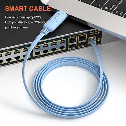 USB to RJ45 Console Cable 2pack, Essential Tool - Image 2