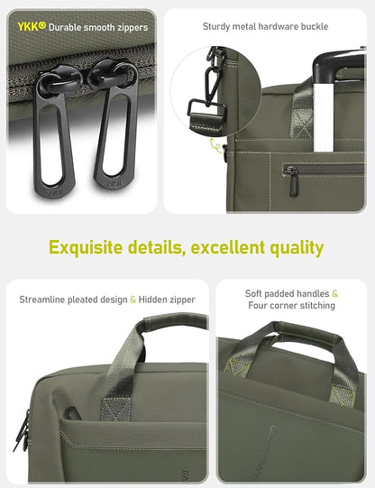 15-16 Inch Laptop Shoulder Bag Business Briefcase Water Resistant Computer - Image 5