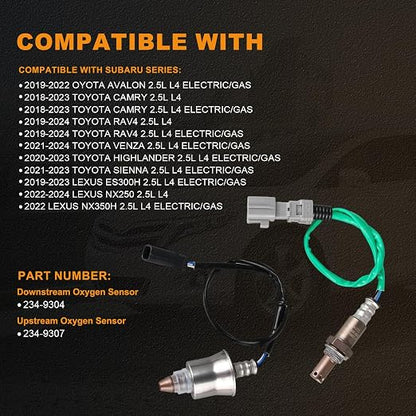 234-9307 234-9304 Upstream Downstream Oxygen O2 Sensor Compatible - Image 2