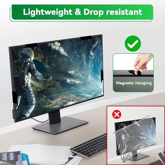 Magnetic 21.5 in Computer Anti Blue Light Screen Protector for16:9 Aspect Ratio - Image 6