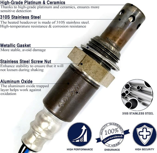 HiSport Oxygen Sensor Heated O2 Sensor, 4-Wire Air Fuel Ratio Sensor Compatible - Image 2