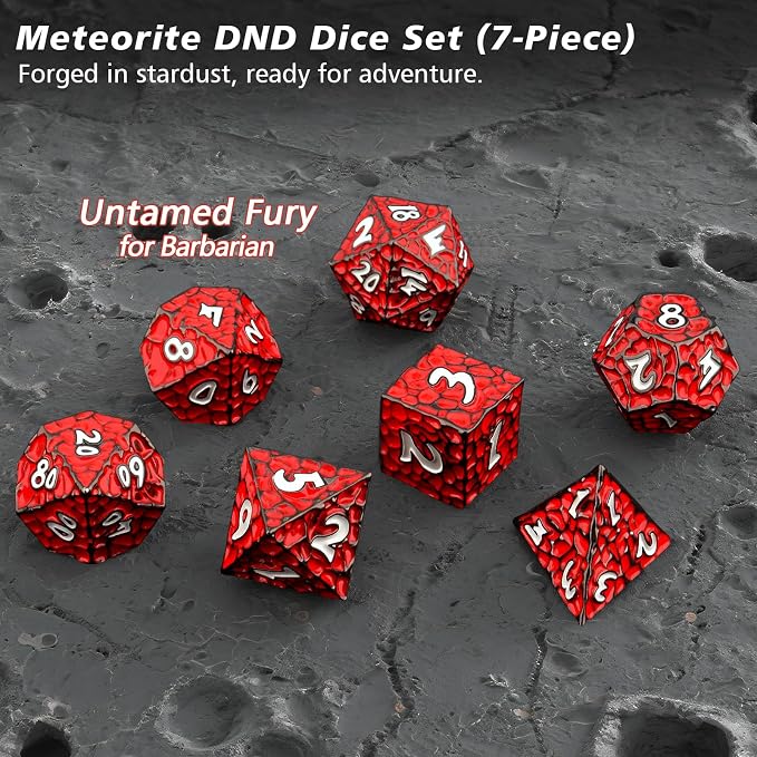 PJOY Metal D&D Dice Set for Dungeons and Dragons Dice - Image 3