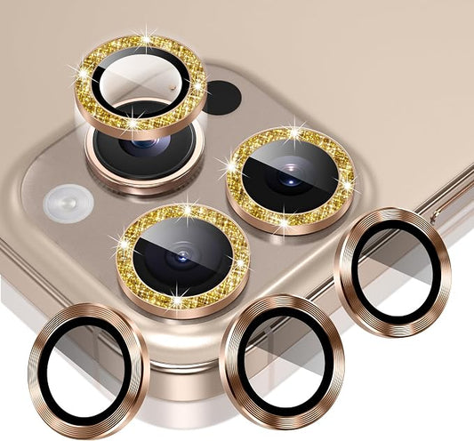 AGVEE 3+3 6 Pack for iPhone 16 Pro 6.3" / 16 Pro Max 6.9" Camera Lens Cover by AGVEE
