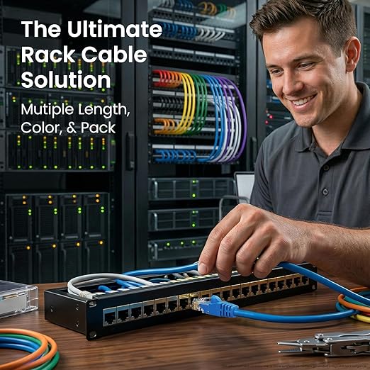 GEARit Cat 6 Ethernet Patch Cables 5 ft Black, CAT6 High Speed 24AWG 10Gbps - Image 6