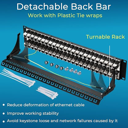 Rapink Patch Panel 48 Port Cat7 - Image 6