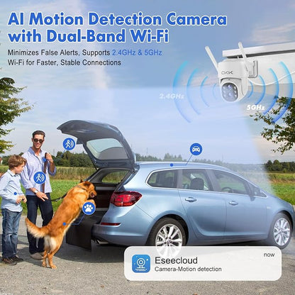 【Dual Wi-Fi, 2MP+2MP Dual Lens】 2K Security Camera System - Image 4