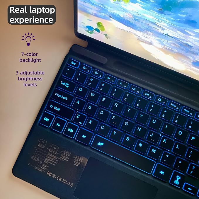 Keyboard for Microsoft Surface Pro Copilot+ / Pro 11 / Pro 10 / Pro 9 / Pro 8 / - Image 4