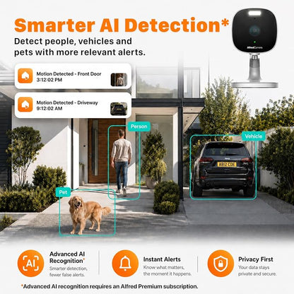 AlfredCam Plus 2 Smart Home Security Camera 2.5K, WiFi 2.4 & 5GHz, - Image 5