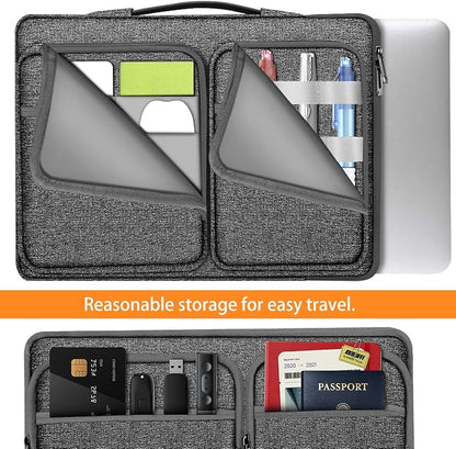 ZINZ Laptop Case 15 15.6 16 inches Sleeve Slim Briefcase Spill-Resistant Handbag - Image 4