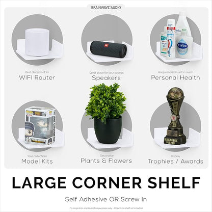 BRAINWAVZ 6.5" Corner Shelf Mount - Image 6