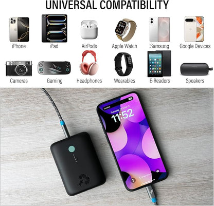 Nimble Champ Lite Portable Charger, 5200mAh Fast Charging Power Bank 15W USB C - Image 4
