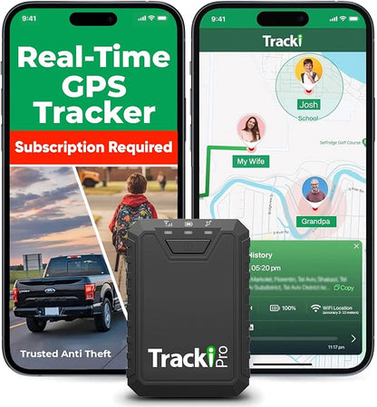Tracki Pro GPS Tracker for Vehicles, Subscription Required, Cancel Anytime – by Tracki