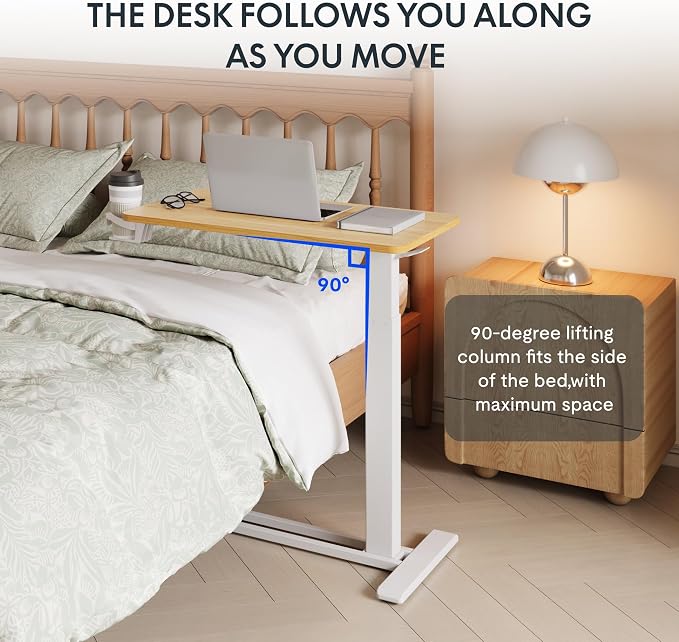 FLEXISPOT H7 Adjustable Overbed Bedside Table - Image 4