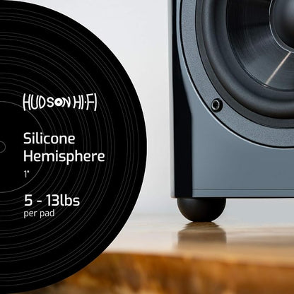 1" Platinum Silicone Speaker Isolation Pads - Image 2