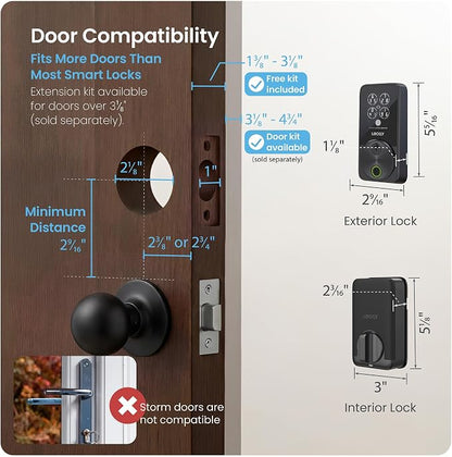 Lockly Secure Pro Smart Door Lock, Fingerprint Keyless Entry Door Lock - Image 9
