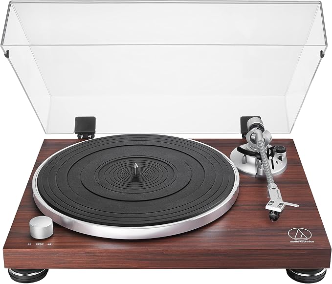 Audio Technica AT-LPW50BT-RW Bluetooth Turntable Manual Belt-Drive 33/45 by Audio-Technica