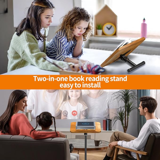 NAMON 2 in 1 Dual-use Music Stand & Desktop Book Stand, 100% Solid Wood - Image 5