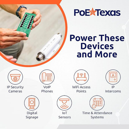 PoE Texas 8 Port PoE/PoE+ Active Mode A Injector - Image 5