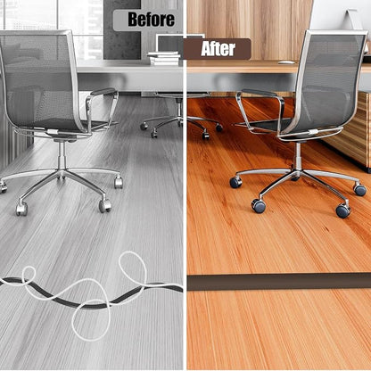 Floor Cord Cover Cable Cavity Self Adhesive Cord Hider Floor 3.3FT Floor Cable - Image 5