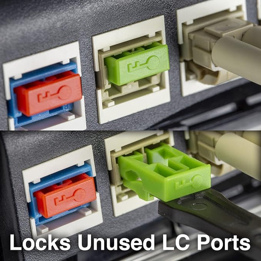 NTW NL-LCPBK100-GN Net-Lock Locking LC Port/Dust Blocker - Image 2