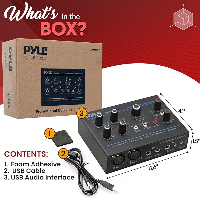 Pyle Professional USB Audio Interface - Image 7