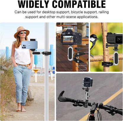 Aluminum Alloy Camera Mounts Clamp Mount Bicycle Handlebar Adapter Mount - Image 7