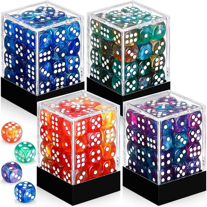 144 Pieces 12mm 6 Sided Mini Dice Set by Foilswirl