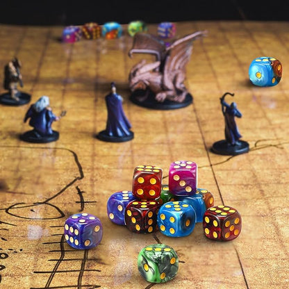 144 Pieces 12mm 6 Sided Mini Dice Set - Image 3