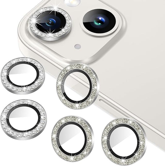 AGVEE 3+3 for iPhone 14 6.1" / 14 Plus 6.7" Camera Lens Protector, Bling by AGVEE