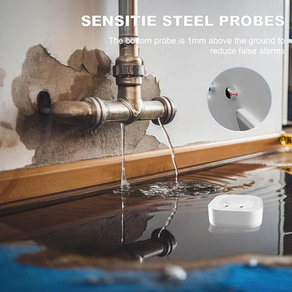 3-Pack Smart Water Leak Detector 110dB Alarm 500ft Range, WiFi Home Sensors - Image 4