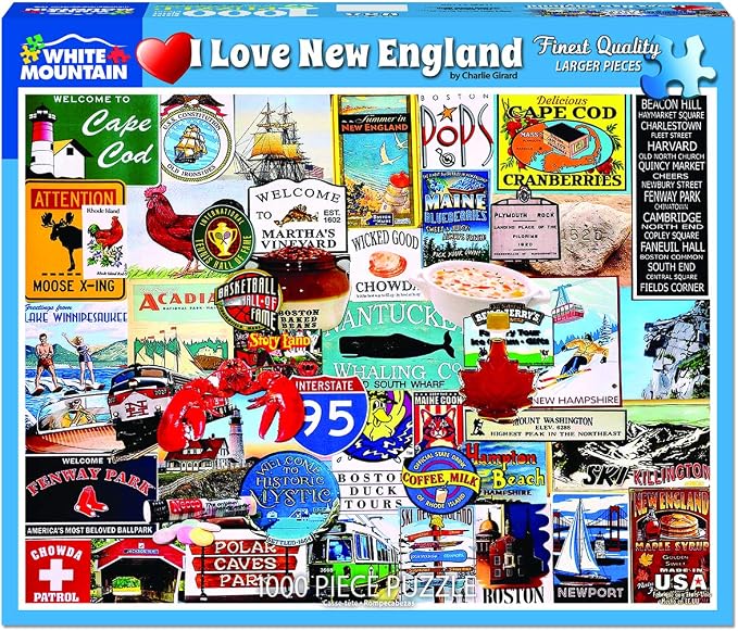 White Mountain Puzzles I Love New England - Image 2