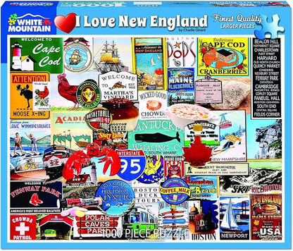 White Mountain Puzzles I Love New England - Image 2