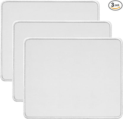 JIKIOU 3 Pack Mouse Pad with Stitched Edge, Comfortable Mouse Pads with by JIKIOU