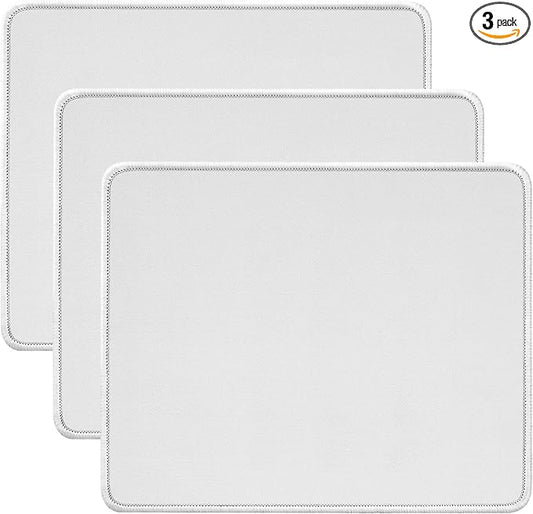 JIKIOU 3 Pack Mouse Pad with Stitched Edge, Comfortable Mouse Pads with by JIKIOU