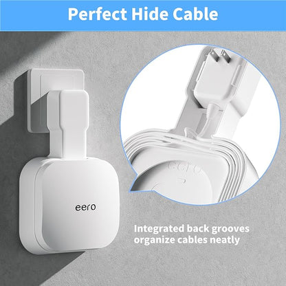 Outlet Wall Mount Holder for eero Pro 6e/Pro 6 Mesh Wi-Fi System, Built-in - Image 5