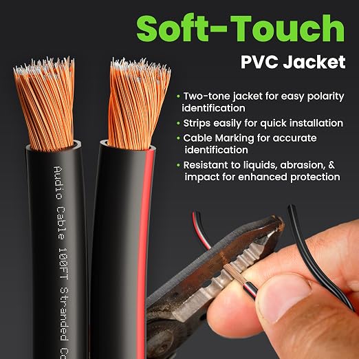 GEARit Speaker Wire 14 Gauge, Speaker Cable 500ft - Image 5