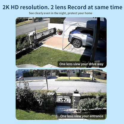 ESCANU Dual Lens Security Camera Outdoor, WiFi Camera - Image 5