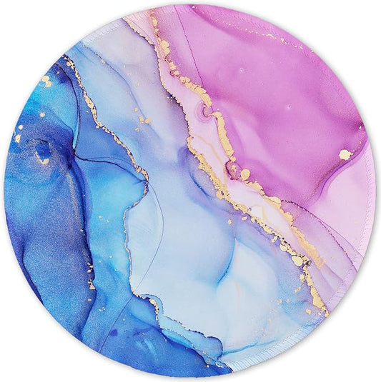 ITNRSIIET Round Mouse Pad with Stitched Edge Premium-Textured Waterproof by +ITNRSIIET
