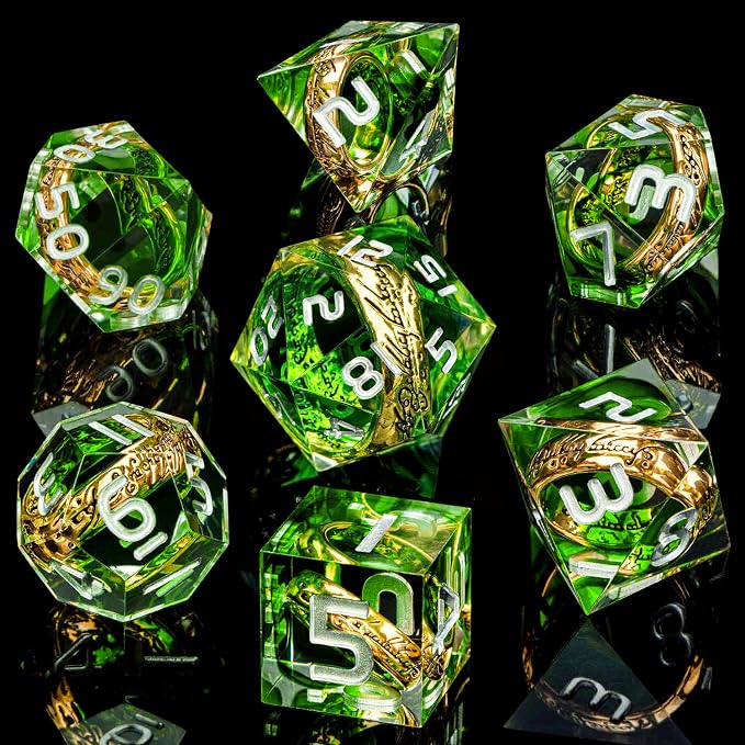 Magic Golden Ring DND Dice Set - Image 2
