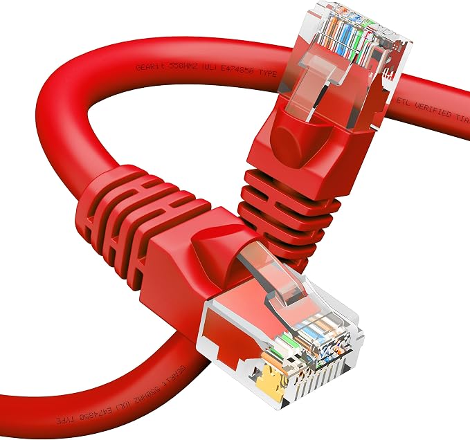 GEARit Cat 6 Ethernet Cable Cat6 Network Patch, Snagless Cord, Internet by GEARit